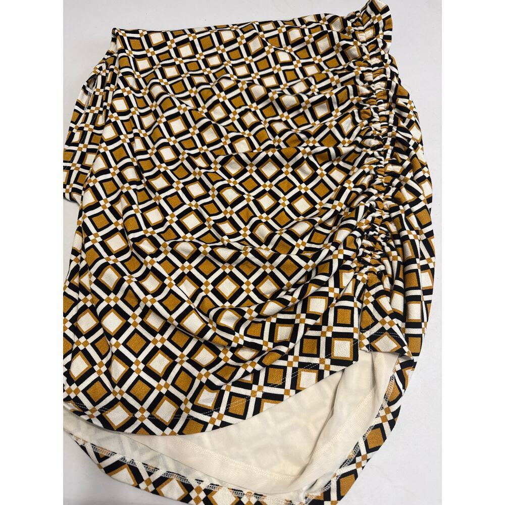 Anthropologie NWT The Maya Ruched Cowl-Neck Dress: Printed Mini Edition Size XL - Picture 9 of 10